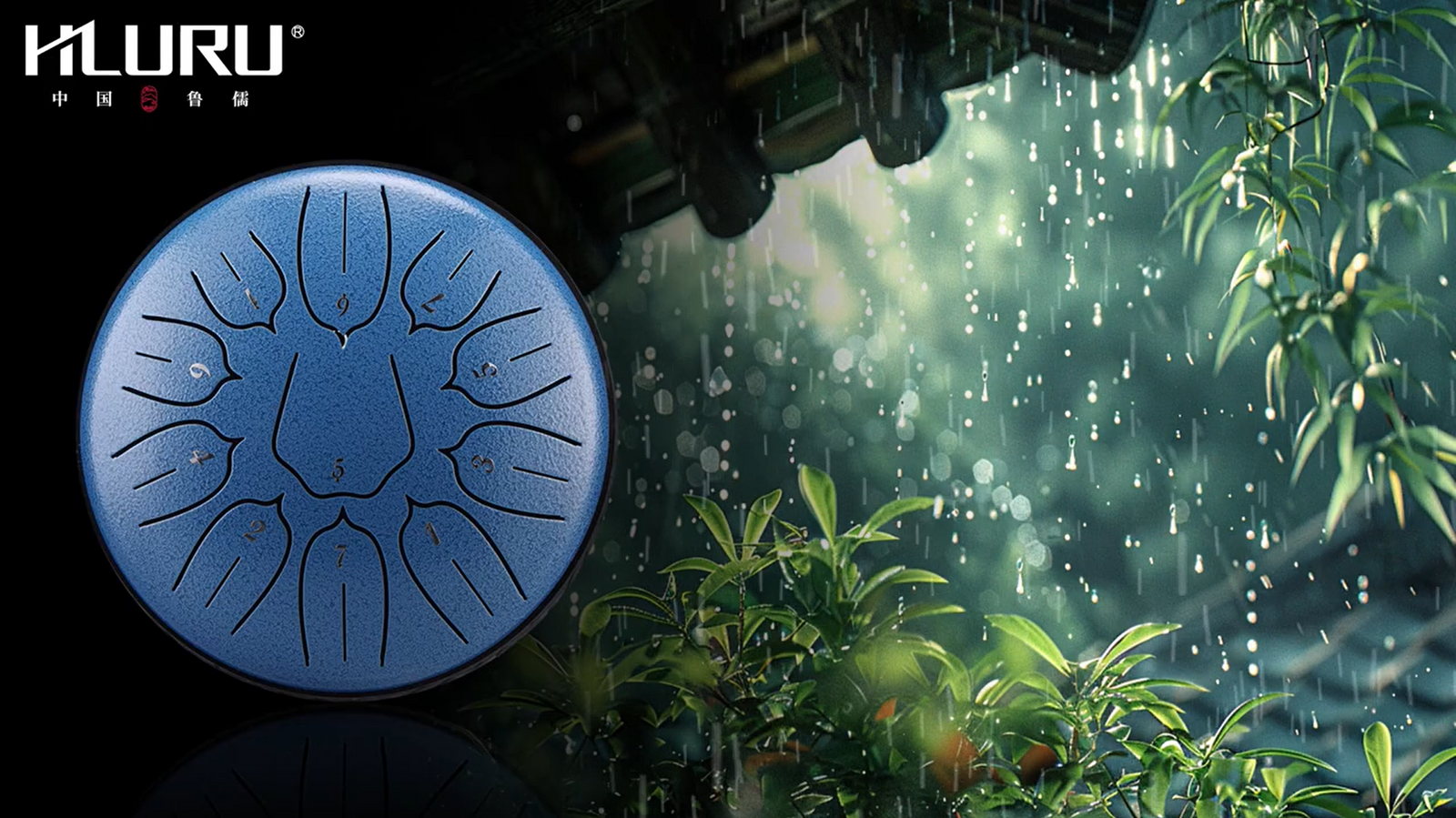 Hluru Tongue Drum: Rainy Day ASMR Soundscapes for a Peaceful Sleep