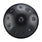 HLURU Stainless Steel Gray Handpan Drum 22 Inch 10 Notes D-kurd Handpan - Level B Rubber Edge