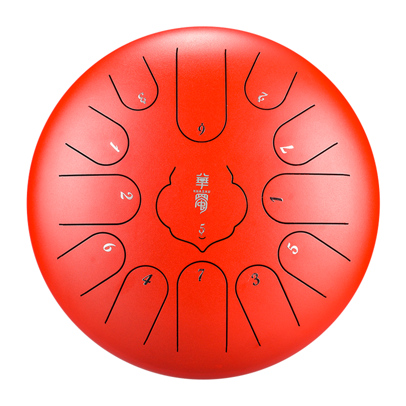 HUASHU Zungentrommel aus Kohlenstoffstahl, 12 Zoll, 13 Noten C-Dur – RUYIN Zungentrommel