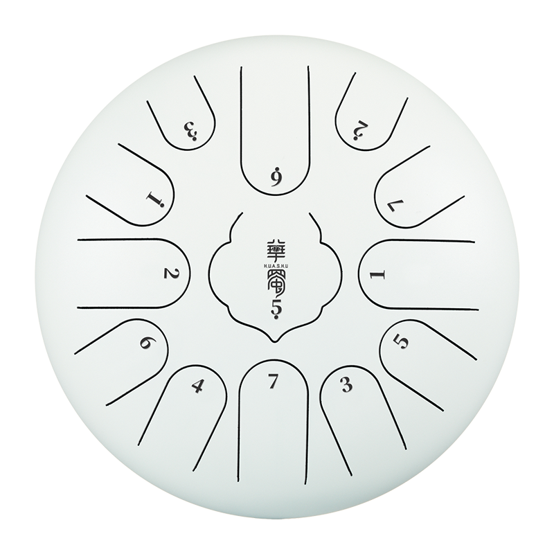HUASHU Zungentrommel aus Kohlenstoffstahl, 12 Zoll, 13 Noten C-Dur – RUYIN Zungentrommel