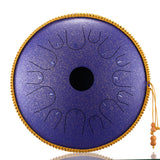 Hluru Copper Steel Tongue Drum 14 Inch 14 Notes - Butterfly Tongue Drum