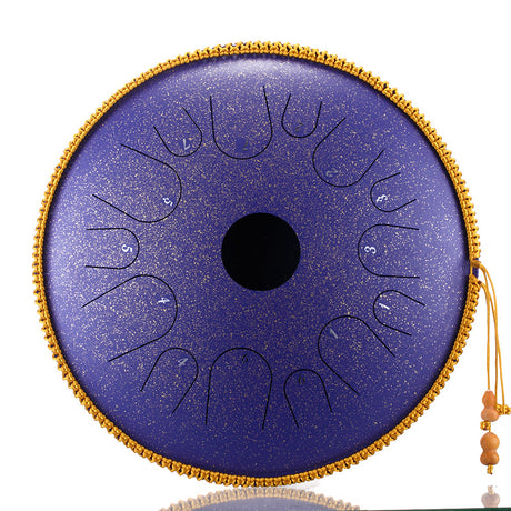 Hluru Copper Steel Tongue Drum 14 Inch 14 Notes for Spiritual Practices - Butterfly Tongue Drum