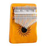 HUASHU Pappel Kalimba C-Dur Daumenklavier – Hollow Sunflower Kalimba