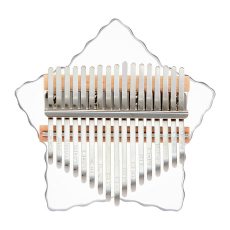 Huashu 8/17/21 Tasten Acryl C-Dur Kalimba – Transparenter Stern