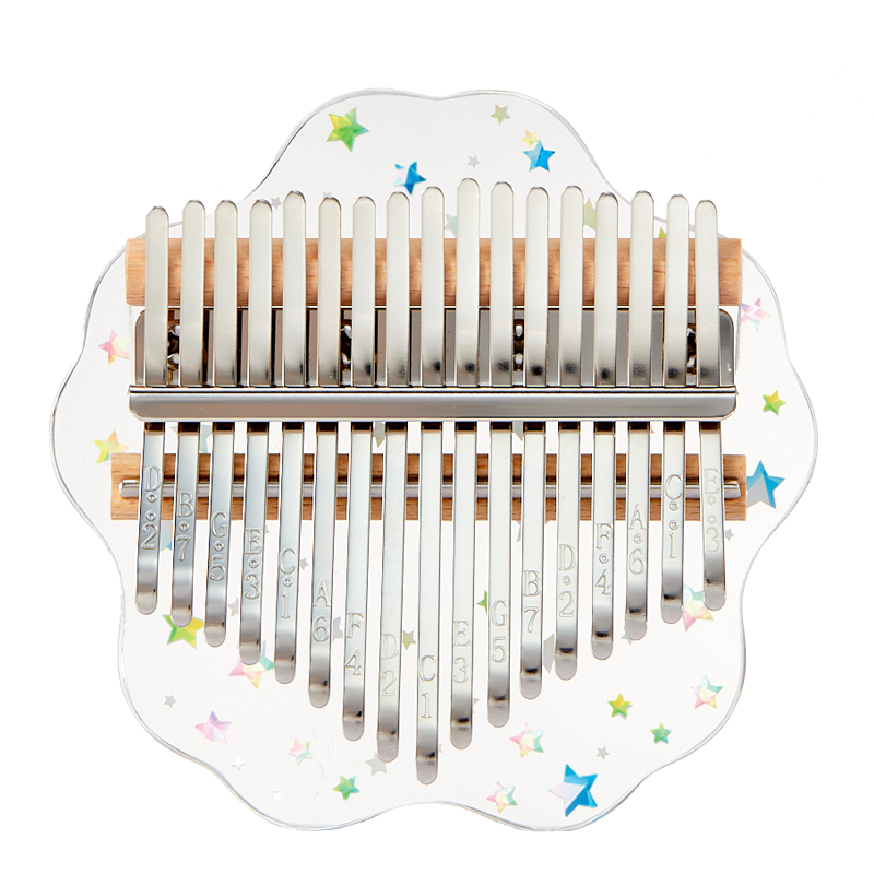 Huashu 17/21 Keys Acrylic C Major Kalimba -  Starry Bear