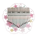 Huashu 17/21 Keys Acrylic C Major Kalimba - Transparent Green Sakura