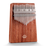 Kalimba Hluru 17/21 touches en padouk zambien en do majeur - Trou sonore inférieur