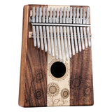 Huashu 17 Keys Koa & Maple C Major Kalimba - Sunflower