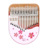 Hluru 17/21 Keys Beech & Epoxy Resin C Major Kalimba - Pink Sakura