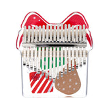 HUASHU Acrylic 17/21 Keys C Major Kalimba - Christmas Gift Box Series