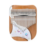 Hluru 17/21 Keys Beech & Epoxy Resin C Major Kalimba - Sparkling Planet