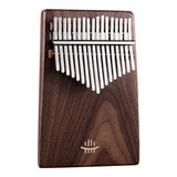 HLURU 17 Keys and 21 Keys Chromatic Kalimba C Major Thumb Piano for Sound Healing - Class A Black Walnut Series