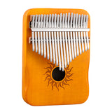 HUASHU Poplar Kalimba C Major Thumb Piano - Hollow Sunflower Kalimba