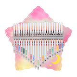 Huashu 17/21 Tasten Acryl C-Dur Kalimba – Sternmond