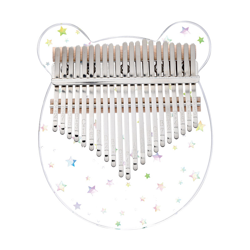 Huashu 17/21 Keys Acrylic C Major Kalimba -  Starry Bear