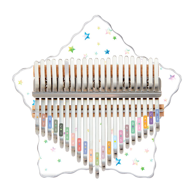 Huashu 17/21 Keys Acrylic C Major Kalimba -  Starry Bear