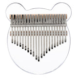 Huashu Kalimba 8/17/21 touches en acrylique Do majeur - Ours transparent