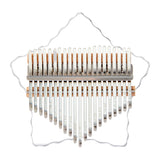 Huashu 8/17/21 Tasten Acryl C-Dur Kalimba – Transparenter Stern