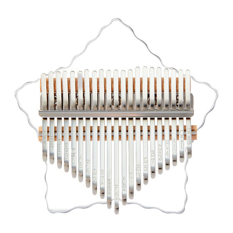 Huashu 8/17/21 Tasten Acryl C-Dur Kalimba – Transparenter Stern