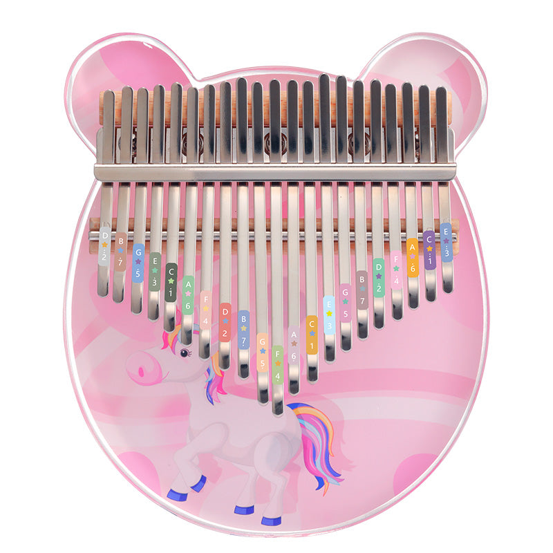 HUASHU Acryl 17/21 Tasten C-Dur Kalimba – Einhorn-Serie