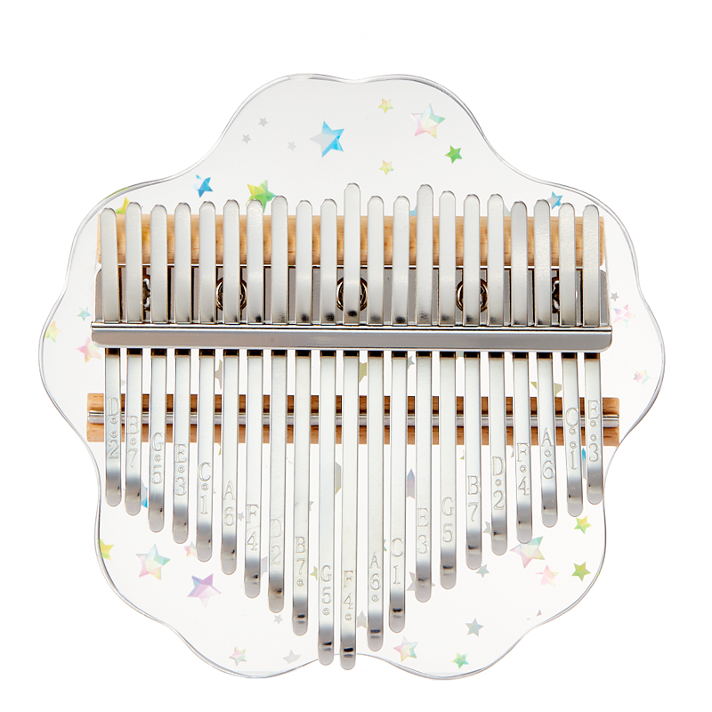 Huashu 17/21 Keys Acrylic C Major Kalimba -  Starry Bear