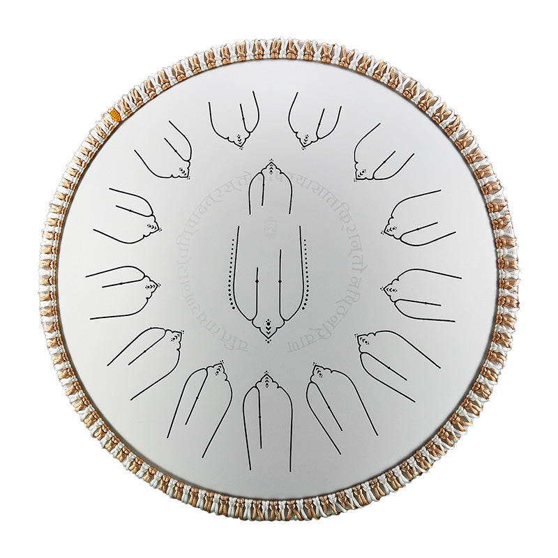 Hluru Microalloyed Steel Tongue Drum 15 Notes 14'' D Major 432Hz - Eq Healing