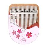 Hluru 17/21 Tasten Buche & Epoxidharz C-Dur Kalimba – Pink Sakura