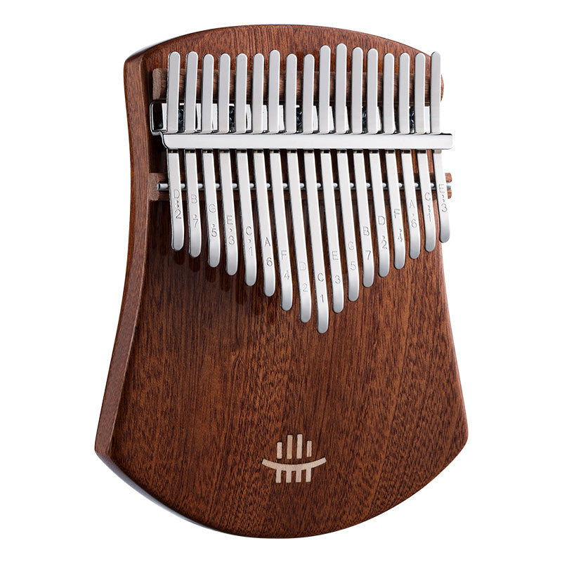 Hluru 17 Keys Sapele C Major Kalimba for Meditation - Fan-Shaped