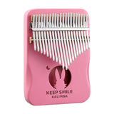 HUASHU Mahogany Core  C Major Pink Bunny Kalimba for Meditation - Animal Series Kalimba