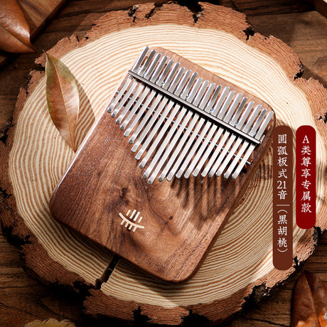 HLURU 17 Keys and 21 Keys Chromatic Kalimba C Major Thumb Piano - Class A Black Walnut Series