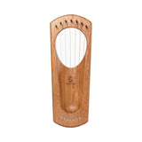 Hluru Beech Mini Lyre Harp 7-saitiges Lyra-Instrument für Anfänger – Earth-Light-Serie