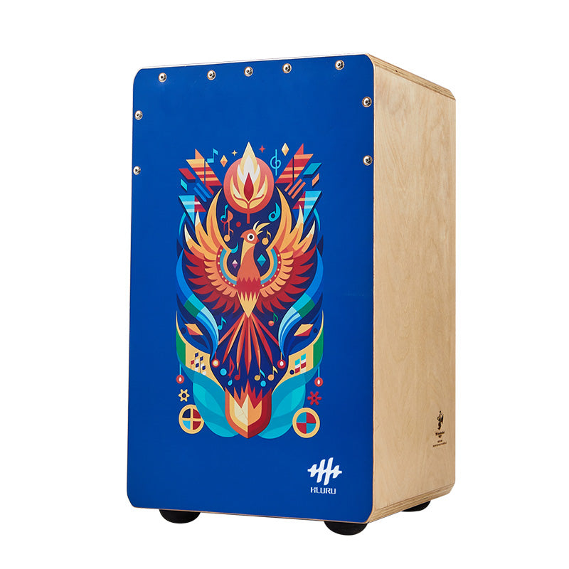 Hluru ChineseAsh Cajón 42CN Grey Blue Teenager-Serie – Vermilion Bird