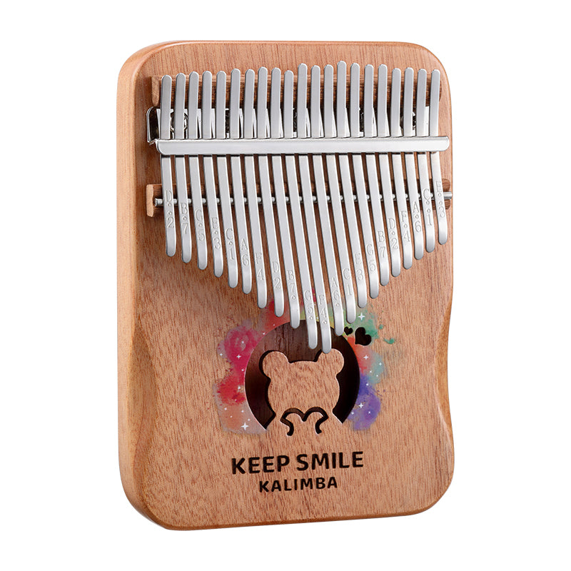 HUASHU Mahogany Core C Major Rainbow Bear Kalimba for Meditation - Animal Series Kalimba