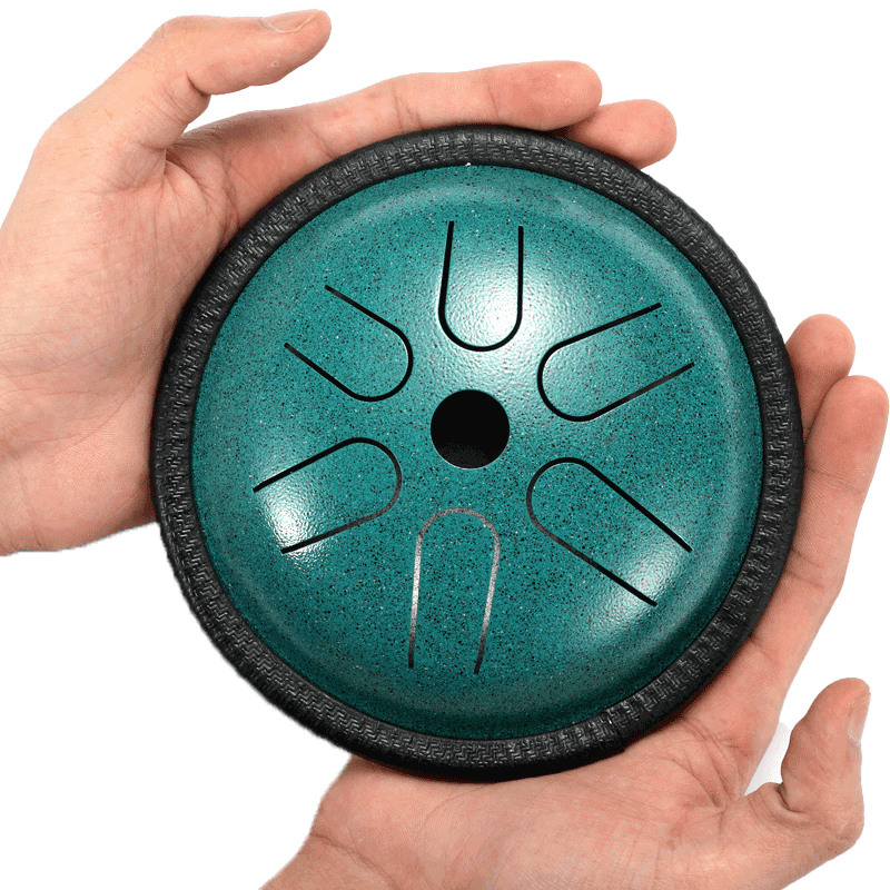 HLURU Microalloyed Steel Tongue Drum 5.5 Inch 6 Notes - Pocket Drum