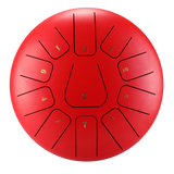 HUASHU Zungentrommel aus Kohlenstoffstahl, 12 Zoll, 11 Noten, C-Dur, quadratische Zungentrommel
