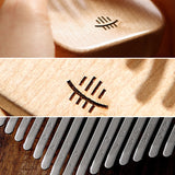 Hluru 8 Key Maple C Major Small Kalimba for Mindfulness