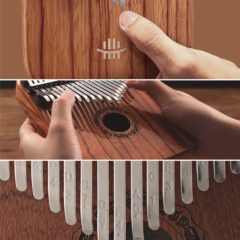 Kalimba Hluru 17/21 touches en palissandre rouge en do majeur