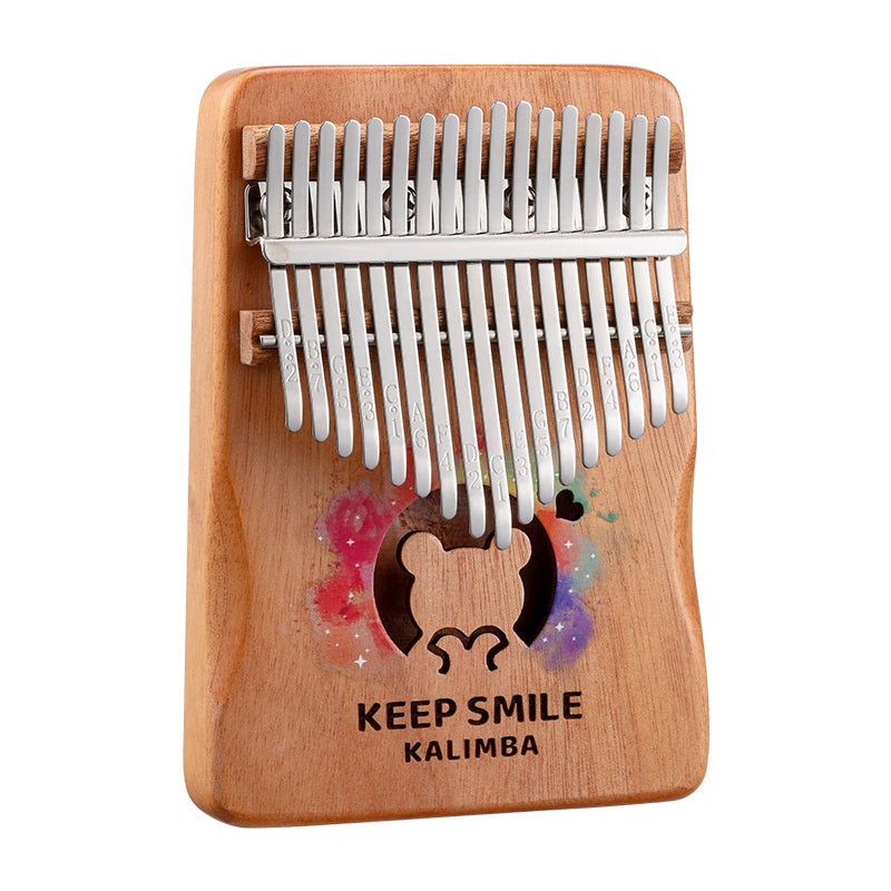 HUASHU Mahogany Core C Major Rainbow Bear Kalimba for Meditation - Animal Series Kalimba