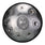 HLURU Stainless Steel Silver Handpan Drum 22 Inch 10 Notes D-kurd Handpan - Level B Rubber Edge