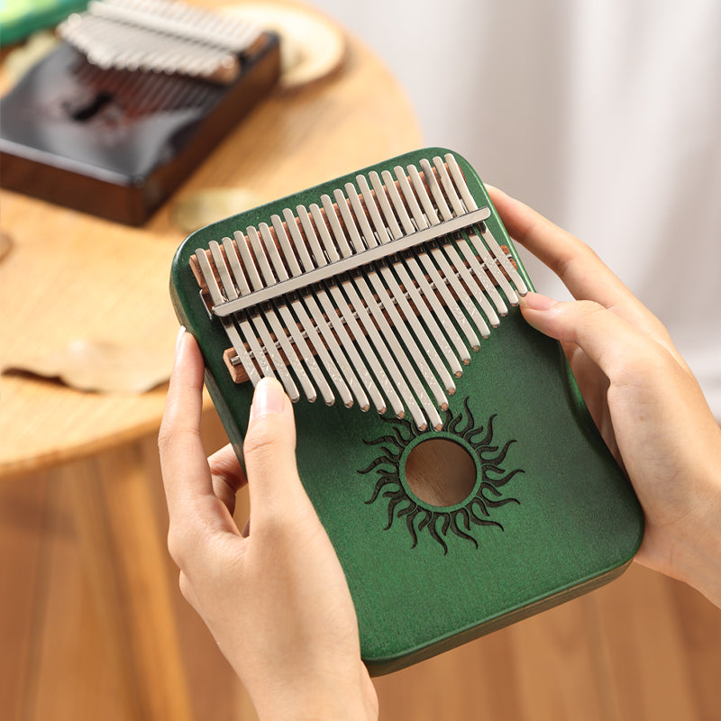 HUASHU Poplar Kalimba C Major Thumb Piano for Mindfulness - Hollow Sunflower Kalimba