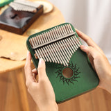 HUASHU Pappel Kalimba C-Dur Daumenklavier – Hollow Sunflower Kalimba